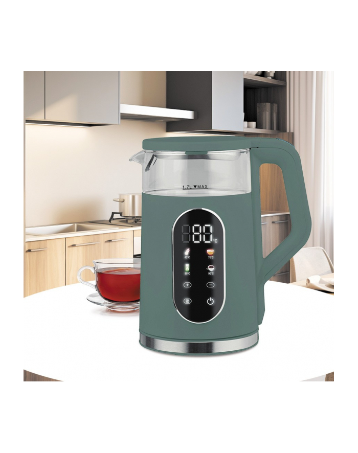 feel-maestro Czajnik elektryczny z regulacją temperatury 1,7l 2200W MR-023-GREEN główny