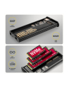 axagon EEM2-SD2B Obudowa zewnętrzna aluminiowa bezśrubowa USB-A/C 3.2 Gen2 M.2 NVMe/SATA wyświetlacz LED, czarny - nr 11