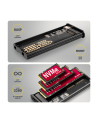 axagon EEM2-SD2B Obudowa zewnętrzna aluminiowa bezśrubowa USB-A/C 3.2 Gen2 M.2 NVMe/SATA wyświetlacz LED, czarny - nr 22