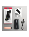 axagon EEM2-SD2B Obudowa zewnętrzna aluminiowa bezśrubowa USB-A/C 3.2 Gen2 M.2 NVMe/SATA wyświetlacz LED, czarny - nr 2