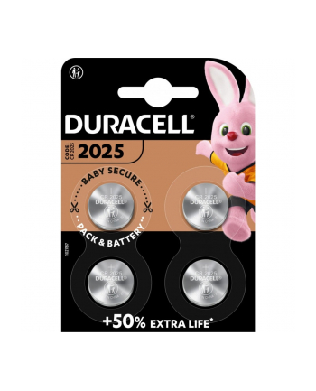 DURACELL SPECIALTY 2025 LITOWE OGNIWO ZEGARKOWE, 3 V, KOMPATYBILNA Z CR2025/DL2025, 4 SZTUKI nr 2