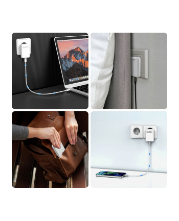 Ansmann 1001-0173 ładowarka do urządzeń przenośnych Telefon komórkowy, Laptop, Smartfon Szary, Biały Prąd przemienny Szybkie ładowanie Wewnętrzna nr 1