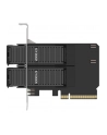 Icy Dock ExpressSlot Core MB312M4P-B 2-kieszeniowa karta adaptera M.2 NVMe SSD do obudowy PCIe 4.0 x8 dla gniazda rozszerzeń PCIe (MB312M4PB) - nr 1