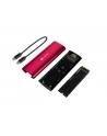 natec Obudowa SSD zewnętrzna RHINO M.2 NVME USB-C 3.2 ruby red - nr 2