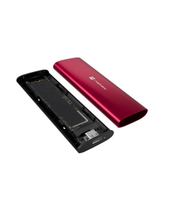 natec Obudowa SSD zewnętrzna RHINO M.2 NVME USB-C 3.2 ruby red nr 2