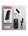 axagon EEM2-SD2B Obudowa zewnętrzna aluminiowa bezśrubowa USB-A/C 3.2 Gen2 M.2 NVMe/SATA wyświetlacz LED, czarny - nr 22