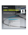 digitus Kabel połączeniowy silikonowy USB-C-USB-C | USB 4 ver.2.0 80Gbps | 8K@60Hz | PD 3.1 240W| 1,0m | czarny - nr 10