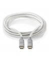 Nedis CCTB64020AL20 kabel Usb 2 m USB4 Gen 2x2 Usb C Srebrny - nr 1