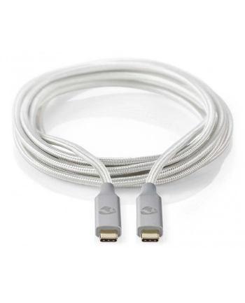Nedis CCTB64020AL20 kabel Usb 2 m USB4 Gen 2x2 Usb C Srebrny