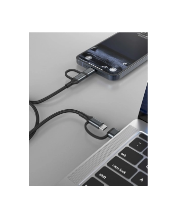 Swissten Kabel Do Ładowania 4W1 1 5M Usb C A I Lightning 60W Czarny nr 1