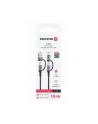 Swissten Kabel Do Ładowania 4W1 1 5M Usb C A I Lightning 60W Czarny - nr 3