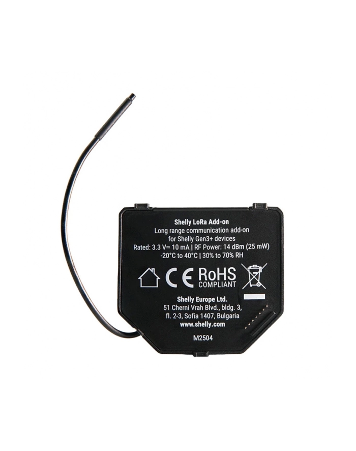 Shelly 2-Przekaźniki Lora Add-On Eu868 Dla Gen.3/4 główny