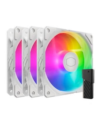 Wentylator komputerowy Cooler Master SickleFlow Edge 120 ARGB White 3-pack (MFXB2DW253P2R2) nr 2