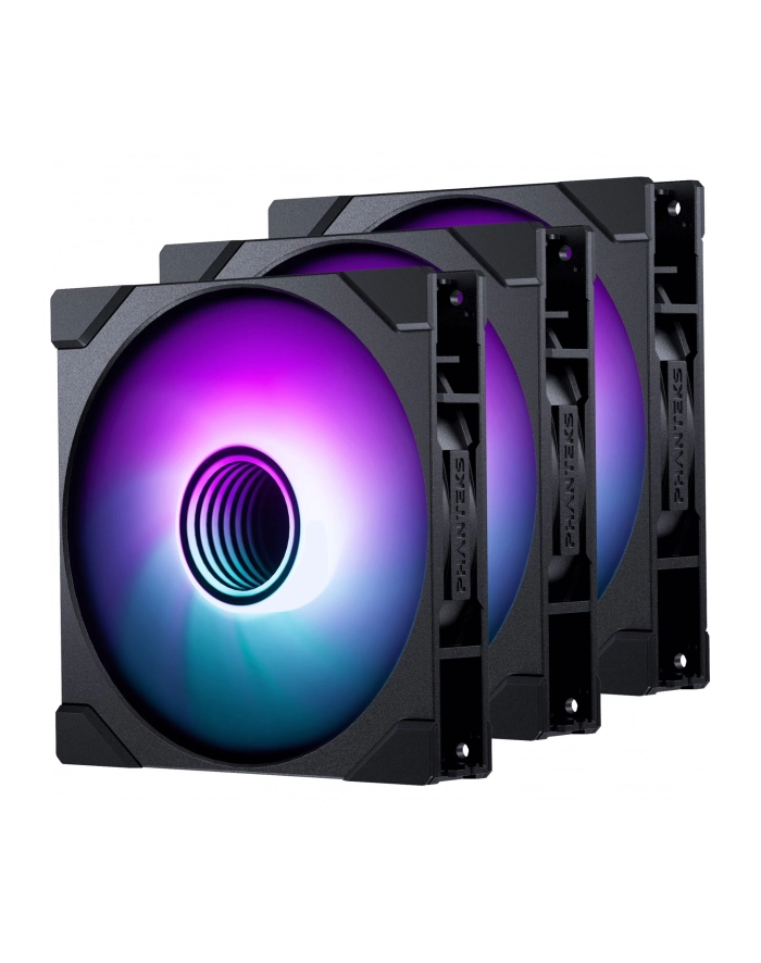 Zestaw wentylatorów Phanteks M25 Gen2 PWM ARGB Regular Airflow 140mm, czarny (3 szt) główny