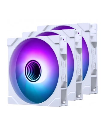 Zestaw wentylatorów Phanteks M25 Gen2 PWM ARGB Regular Airflow 140mm, biały (3 szt)