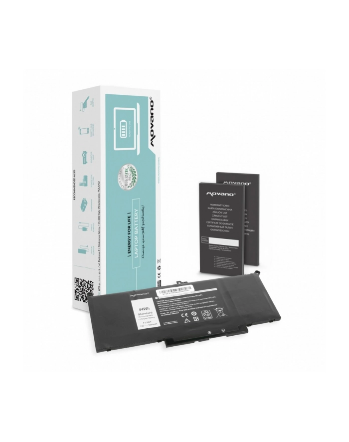 movano Bateria MYJ96 do Dell Latitude 7290 7390 7490 - 5800 mAh (44 Wh) główny