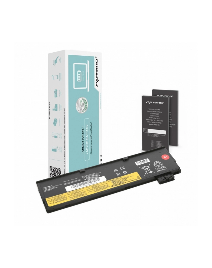 movano Bateria SB10K97582 do Lenovo ThinkPad T470 T570 - 2140 mAh (24 Wh) główny