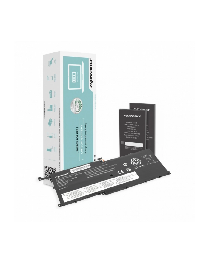 movano Bateria 00HW028 01AV439 do Lenovo X1 Carbon 20FB - 3290 mAh (50 Wh) główny