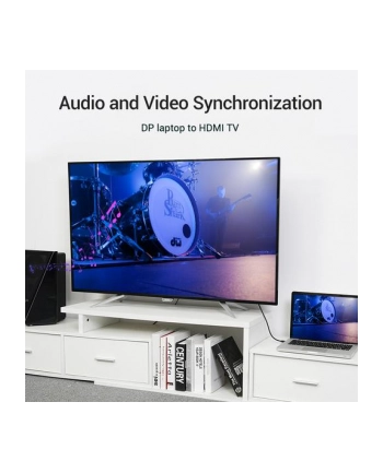 VENTION VENTION DISPLAYPORT DP --> HDMI 1080P@60HZ 1,5M  (HADBG)