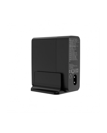 gembird Ładowarka uniwersalna GaN 140W LCD 3xUSB-C 2xUSB-A czarna nr 2
