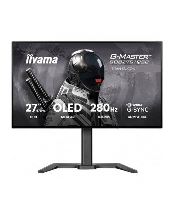 iiyama Monitor 27 '' GOB2701QSC-B1 OLED,280Hz,65W,2xHDMI,DP                1500 cd/m? (Szczytowa, HDR), 2560 x 1440, 1500000:1, 0.03ms, 2xHDMI,DP,USB HUB nr 2