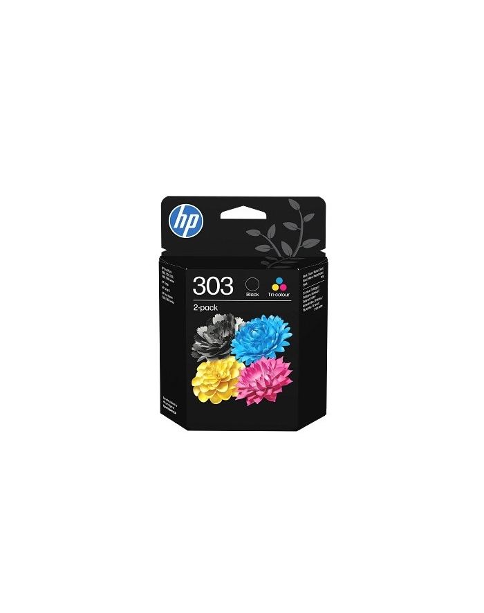 hp inc. Tusz nr 303 2-Pack Tri-Color/czarny 3YM92AE główny