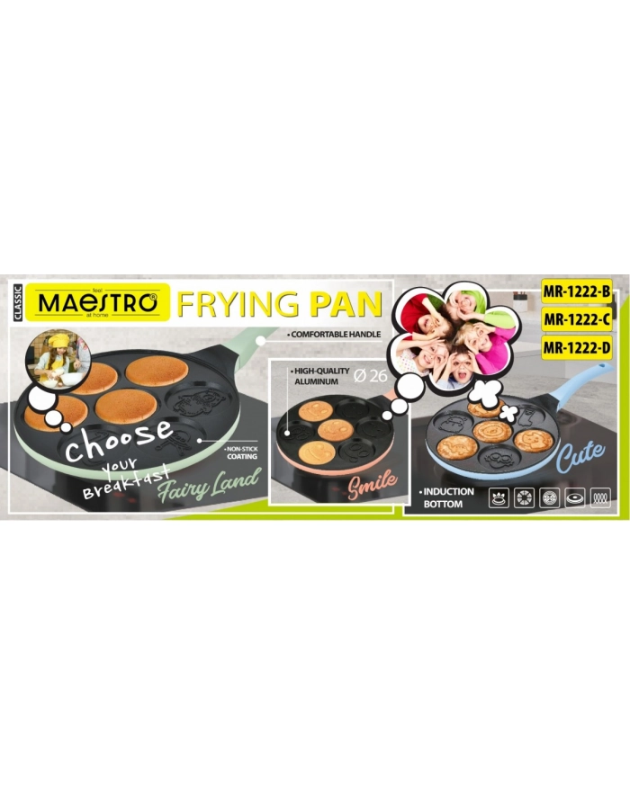 feel-maestro Patelnia do pancake / naleśników 26 cm  'CUTE'  MR-1222-C główny