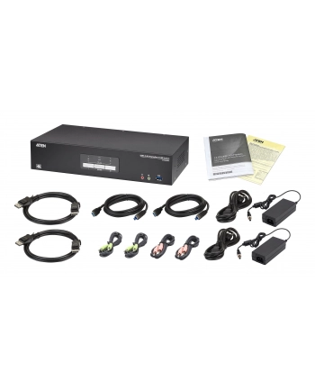 Aten 2-portowy przełącznik KVMP USB 3.0 4K DisplayPort dla ATC CS1922ATC CS1922ATC-AT-G (CS1922ATCATG) nr 1