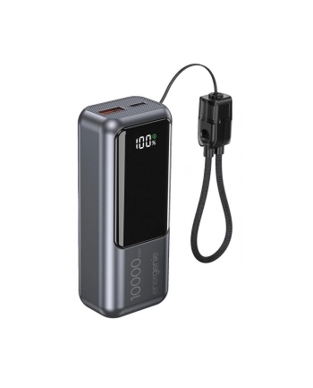 gembird PowerBank LCD 10000mAh QC3.0 20W szary