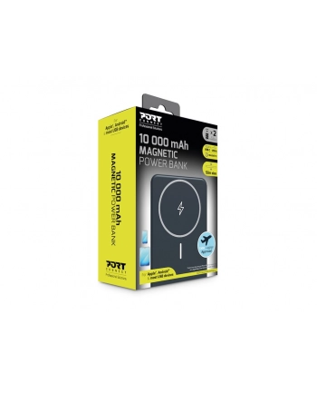 Port Designs Litowo-polimerowy (LiPo) 10000 mAh Bezprzewodowe ładowanie Czarny (907005)