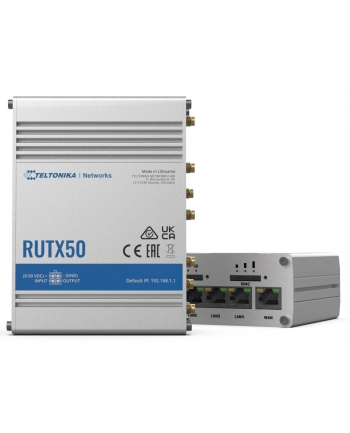 teltonika Router 5G RUTX50 Dual Sim, GNSS, WiFi, 4xLAN, USB2.0