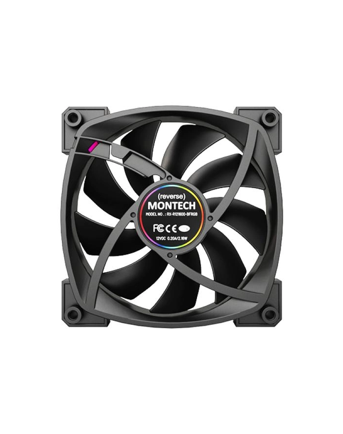 Wentylator komputerowy Montech (RX120PWMBLACK3IN1) główny