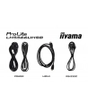 IIYAMA LH5566UHSB-B1AG 55inch 3840x2160 UHD VA panel Haze 25precent 800cd/m2 Landscape and Portrait IP5X Dust pczerwonyection Speakers - nr 5