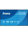 IIYAMA LH7566UHSB-B1AG 75inch 3840x2160 UHD VA panel Haze 25precent 800cd/m2 Landscape and Portrait IP5X Dust pczerwonyection Speakers - nr 1