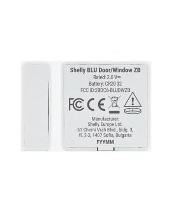 SHELLY BLU Door/Window ZB White Zigbee Contact Sensor nr 1