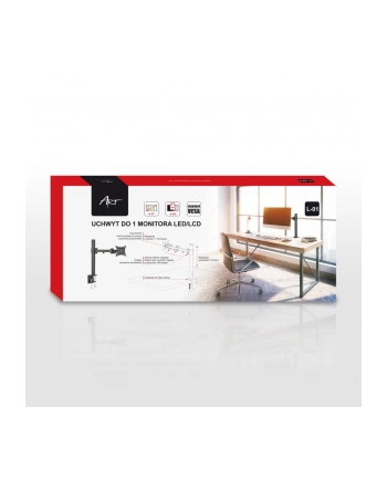 ART Uchwyt L-01  biurkowy uniwersakny DO MONITORA LCD czarny 13-27'' 10KG L-01