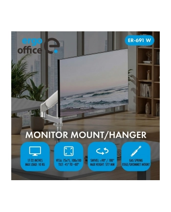 ergo office Uchwyt do monitora 17-32 '' ER-691 W