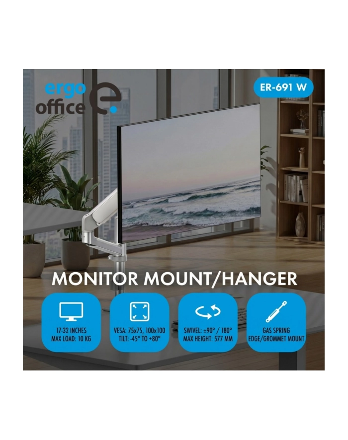 ergo office Uchwyt do monitora 17-32 '' ER-691 W główny