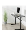 Manually adjustable sit-stand desk EO0027 | 70-117 cm | Maximum load weight 40 kg | Black - nr 6
