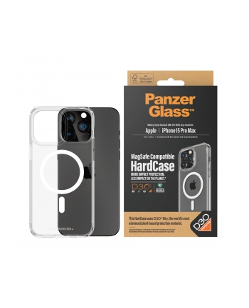 PanzerGlass Back cover | Apple | iPhone 15 Pro Max | Thermoplastic polyurethane (TPU), D3O Bio | Transparent | MagSafe nr 1