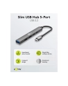 Goobay Slim 5-Port USB Hub, USB-C to USB-C/USB-A, 5 Gbit/s | 74460 - nr 2