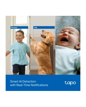 TP-LINK | Tapo C250 | Pan/Tilt AI Home Security Wi-Fi Camera | PTZ | 8 MP | 4mm/F1.6 | H.265 | MicroSD Card up to 512 GB nr 2