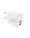 crong Ultra Compact GaN Ładowarka sieciowa 2x USB-C 35W PD 3.0 z PPS Biała - nr 1