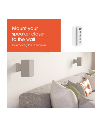 Vogels Wall mount | SWM 3021 Universal Speaker Wall Mount | Tilt, rotate | Maximum weight (capacity) 5 kg | White nr 1