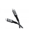 Goobay | USB-C Cable with Textile Sheath, USB4, 240 W, 40 Gbit/s, Power Delivery, 0.5 m, Black/Grey | 74210 - nr 1