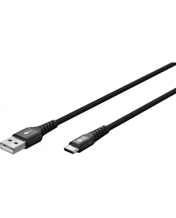 Goobay | USB-C to USB-A Supersoft Textile Cable with Metal Plugs | 74527
