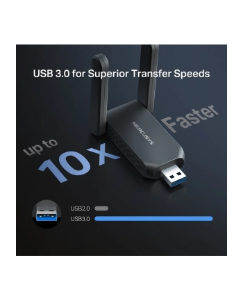 Mercusys | MA37BEH | BE6500 Wi-Fi 7 High-Gain Wireless USB Adapter