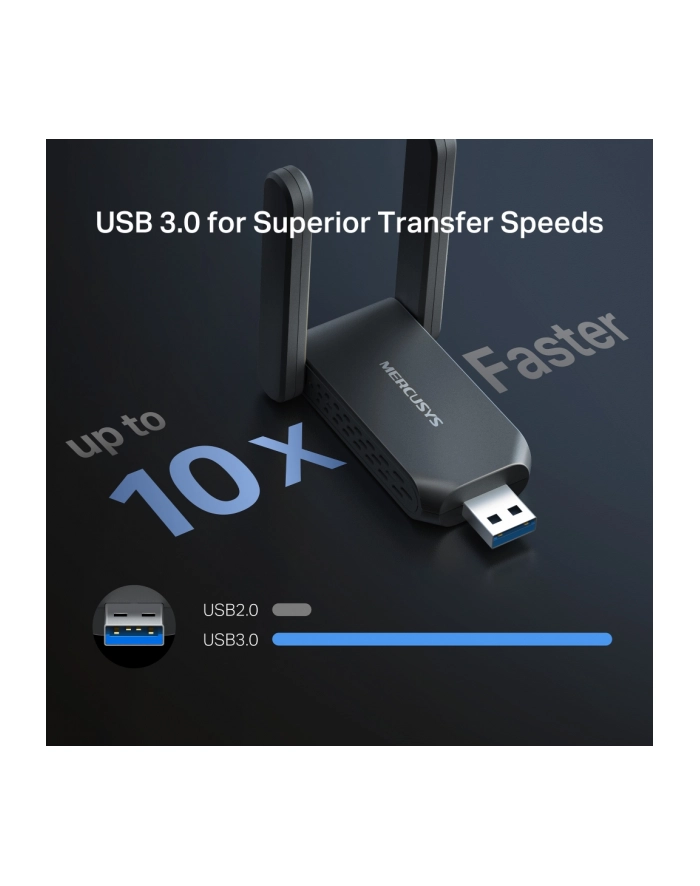 Mercusys | MA37BEH | BE6500 Wi-Fi 7 High-Gain Wireless USB Adapter główny