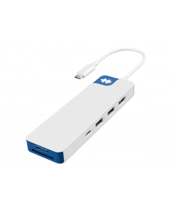 Hyper HyperDrive Flex 8 Port USB-C Hub, White/Blue | HD4102BUGL | HDMI ports quantity 1