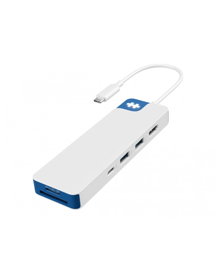 Hyper HyperDrive Flex 8 Port USB-C Hub, White/Blue | HD4102BUGL | HDMI ports quantity 1 główny